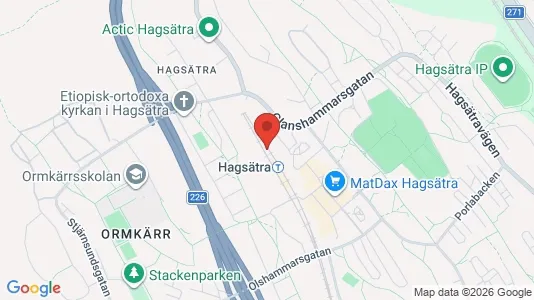 Lägenheter att hyra i Söderort - kort over placeringen