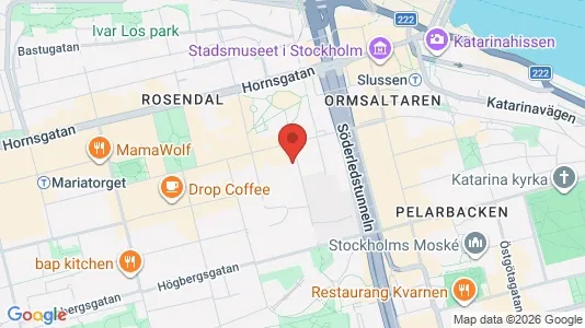 Lägenheter att hyra i Södermalm - kort over placeringen