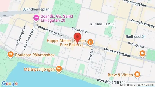 Lägenheter att hyra i Kungsholmen - kort over placeringen