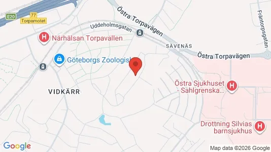 Lägenheter att hyra i Örgryte-Härlanda - kort over placeringen