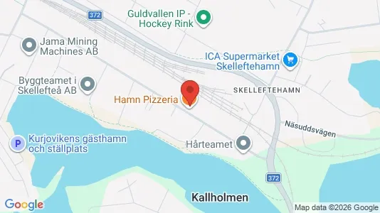 Lägenheter att hyra i Skellefteå - kort over placeringen