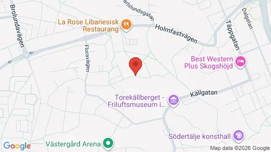 Lägenheter att hyra i Södertälje - kort over placeringen