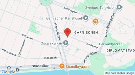 Lägenheter att hyra i Östermalm - kort over placeringen