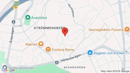 Lägenheter att hyra i Örgryte-Härlanda - kort over placeringen