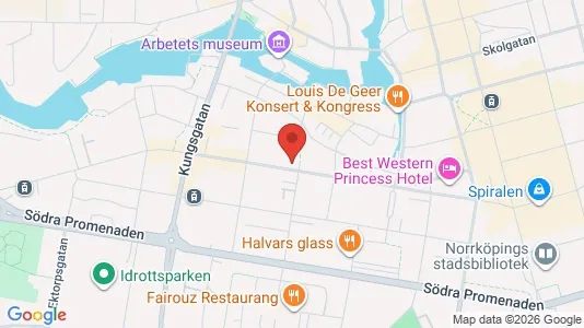 Lägenheter att hyra i Norrköping - kort over placeringen