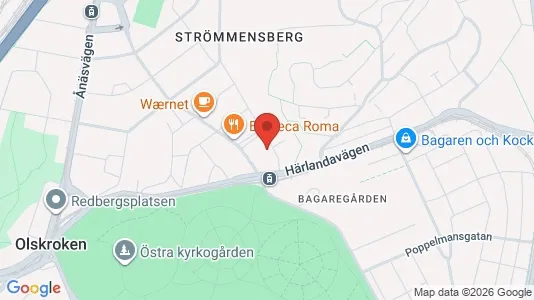 Bostadsrätter till salu i Örgryte-Härlanda - kort over placeringen