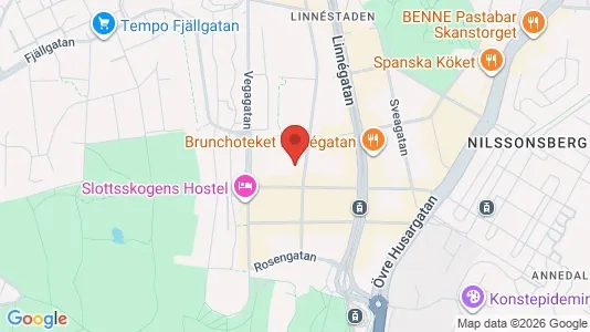 Bostadsrätter till salu i Göteborg Centrum - kort over placeringen