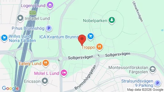 Lägenheter att hyra i Lund - kort over placeringen