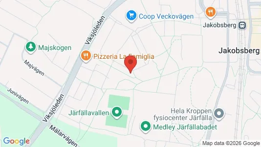 Bostadsrätter till salu i Järfälla - kort over placeringen