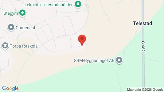 Bostadsrätter till salu i Växjö - kort over placeringen