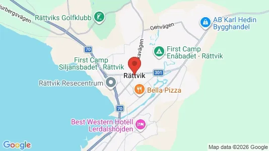 Hus till salu i Rättvik - kort over placeringen