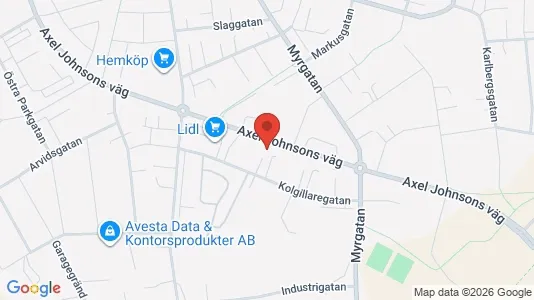 Bostadsrätter till salu i Avesta - kort over placeringen
