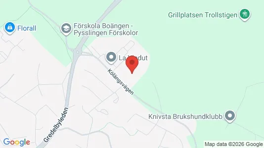 Bostadsrätter till salu i Knivsta - kort over placeringen