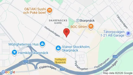 Bostadsrätter till salu i Söderort - kort over placeringen