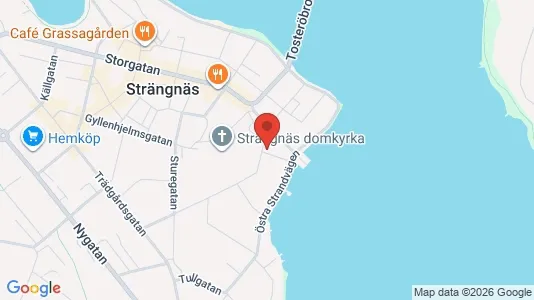 Lägenheter att hyra i Strängnäs - kort over placeringen