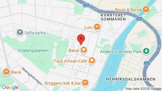 Lägenheter till salu i Södermalm - kort over placeringen