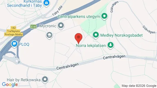 Lägenheter till salu i Täby - kort over placeringen