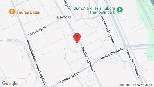 Lägenheter till salu i Helsingborg - kort over placeringen