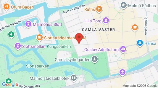 Lägenheter till salu i Malmö Centrum - kort over placeringen