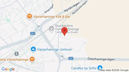 Lägenheter till salu i Huddinge - kort over placeringen