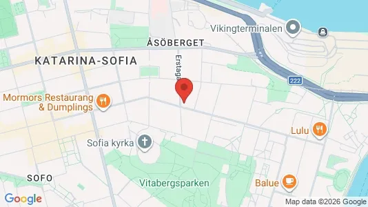 Lägenheter till salu i Södermalm - kort over placeringen