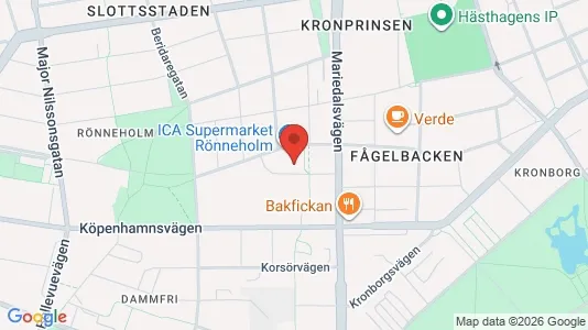 Lägenheter att hyra i Malmö Centrum - kort over placeringen