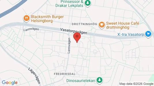 Lägenheter att hyra i Helsingborg - kort over placeringen