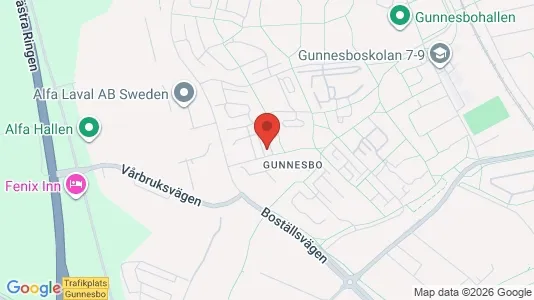 Lägenheter att hyra i Lund - kort over placeringen