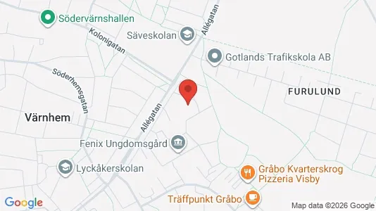 Lägenheter att hyra i Gotland - kort over placeringen
