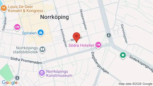 Lägenheter att hyra i Norrköping - kort over placeringen
