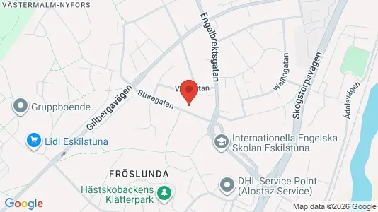 Lägenheter att hyra i Eskilstuna - kort over placeringen