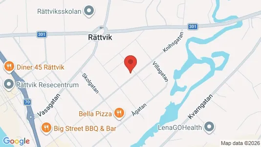 Lägenheter att hyra i Rättvik - kort over placeringen