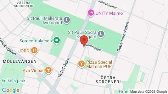 Lägenheter att hyra i Malmö Centrum - kort over placeringen