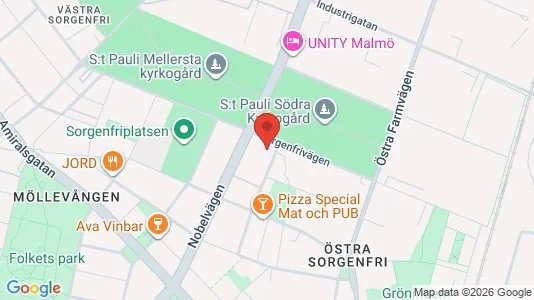 Lägenheter att hyra i Malmö Centrum - kort over placeringen