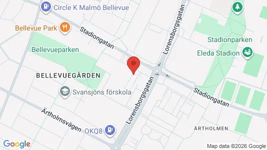 Lägenheter att hyra i Malmö Centrum - kort over placeringen