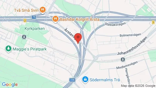 Lägenheter till salu i Hammarbyhamnen - kort over placeringen