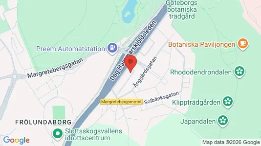 Bostadsrätter till salu i Göteborg Centrum - kort over placeringen