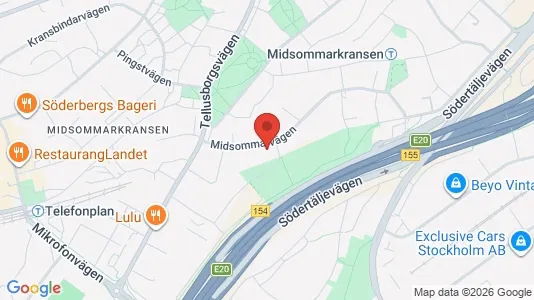 Bostadsrätter till salu i Söderort - kort over placeringen