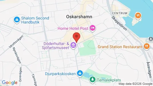 Lägenheter att hyra i Oskarshamn - kort over placeringen