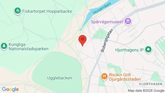 Bostadsrätter till salu i Gärdet/Djurgården - kort over placeringen