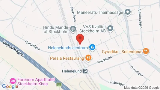 Bostadsrätter till salu i Sollentuna - kort over placeringen