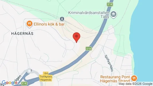 Bostadsrätter till salu i Täby - kort over placeringen
