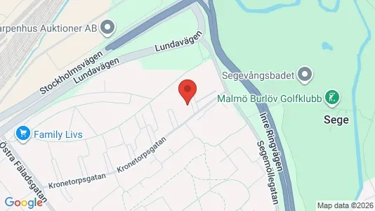 Bostadsrätter till salu i Malmö Centrum - kort over placeringen
