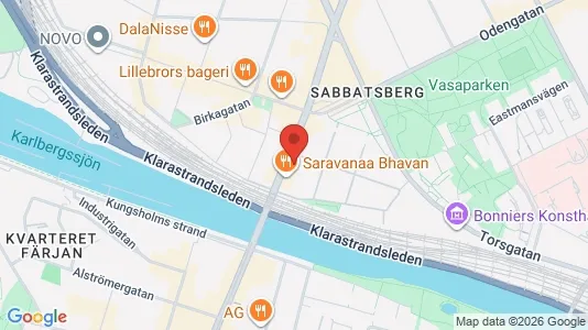 Lägenheter att hyra i Vasastan - kort over placeringen