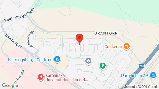 Lägenheter att hyra i Huddinge - kort over placeringen