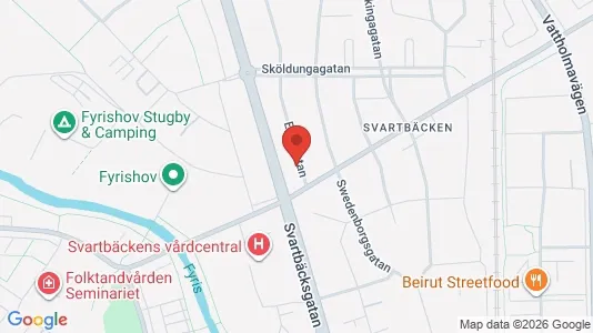 Lägenheter till salu i Uppsala - kort over placeringen