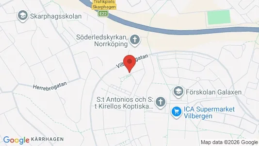Lägenheter till salu i Norrköping - kort over placeringen