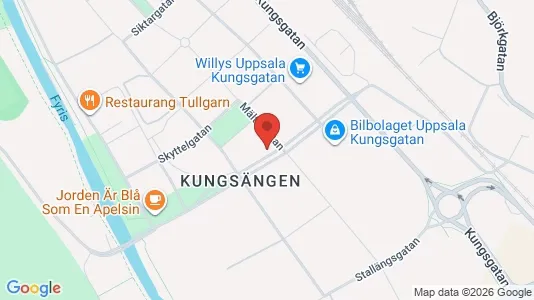 Lägenheter till salu i Uppsala - kort over placeringen