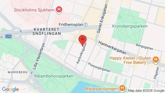Lägenheter att hyra i Kungsholmen - kort over placeringen