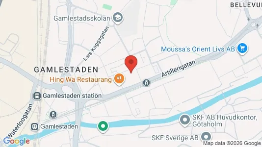 Lägenheter att hyra i Göteborg Östra - kort over placeringen